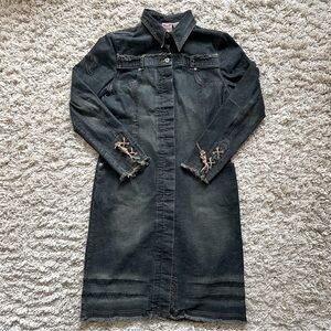 Parasuco Black Denim Long Coat